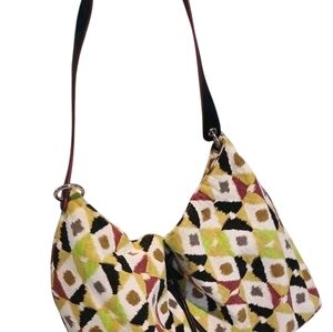 STEPHANIE JOHNSON Multi-Color Single handle Shoulder Bag  Canvas Tote Boho Bag